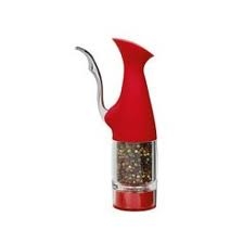 0713020 TRUDEAU ONE-HAND MILL RED RUBBERIZED FINISH