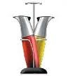 0718001 TRUDEAU CASSIA 3 PC SET OIL & VINEGAR BOT WRACK