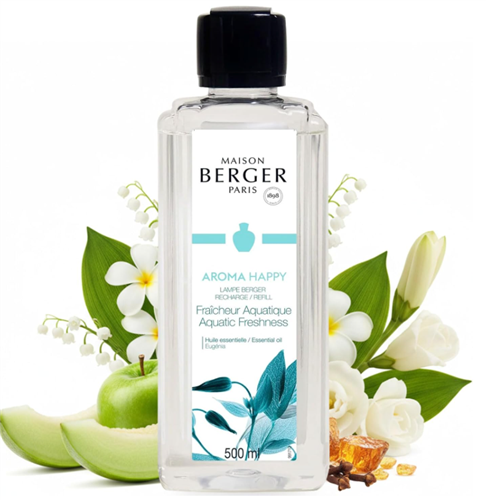 Maison Berger Aroma Happy Aquatic Freshness 500ml Lampe Berger refill 415373 available in Calgary and across Canada