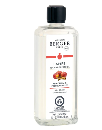 Maison Berger New Orleans Pomme Vanillee 1L Lampe Berger fragrance refill bottle 416038 Canada