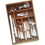 HIC Silverware Tray, Bamboo 14" x 9 1/4"expands to 14 97085