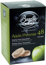 Bradley Smoker Apple Flavor Bisquettes,