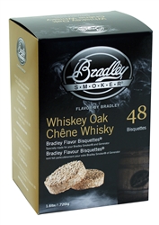 Bradley Smoker Whiskey Oak Bisquettes,