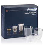 Delonghi  2 Espresso, 2 Cappuccino 2 Latte Macchaieto Glasse DLSC302