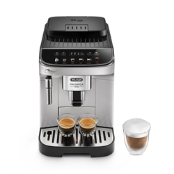 De'Longhi Magnifica Evo ECAM29043SB fully automatic espresso machine with built in conical burr grinder and traditional milk frother, silver and black finish
